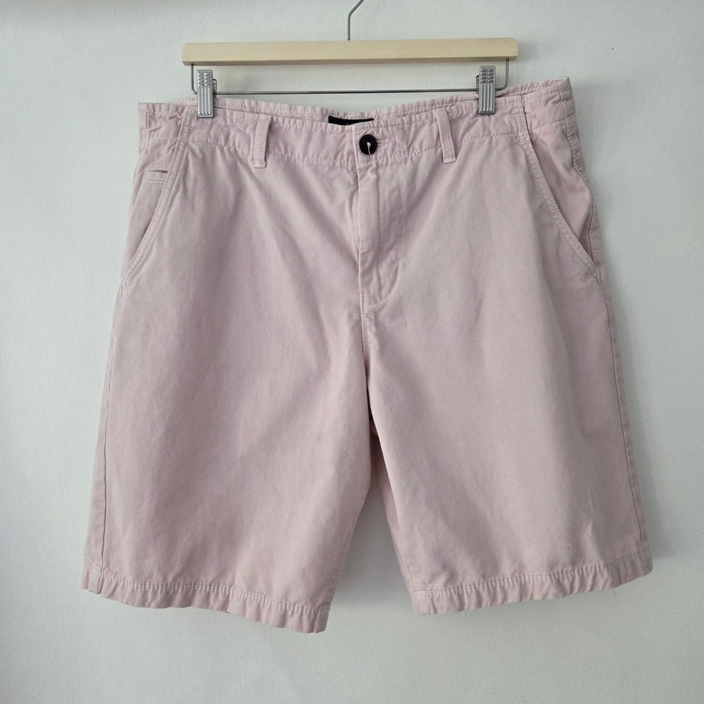 American Eagle Chino Shorts‎ Pink Classic Cotton Twill Mens 36
